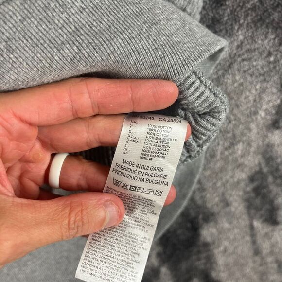 Diesel Men's Waffle Knitted Pullover Sweater Gray Thermal Men's S Long Sleeve - Picture 4 of 11